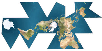 Dymaxion Map - click to animate