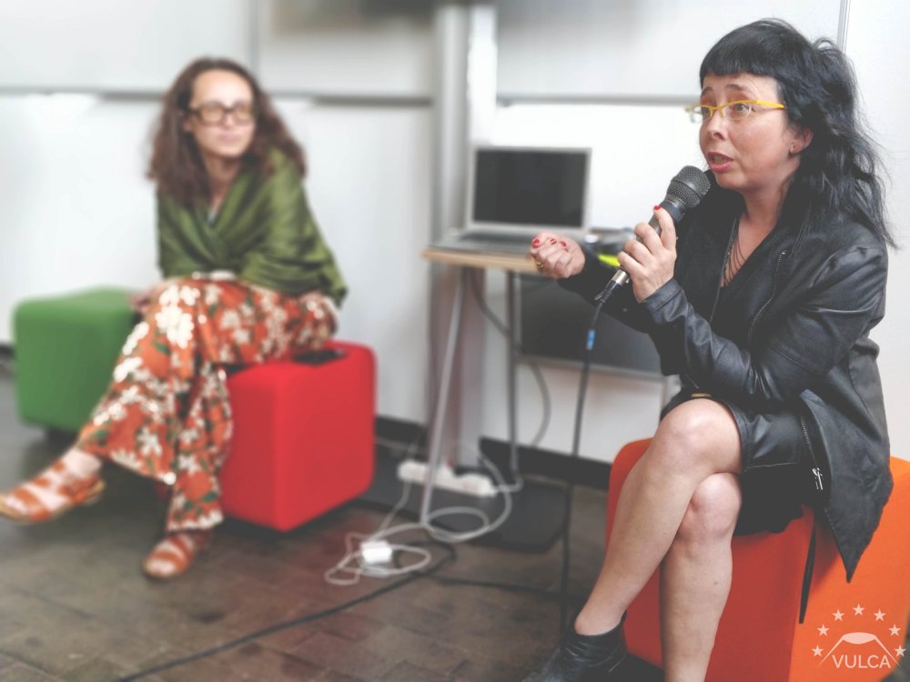 Denisa Kera (left), me (right), pic by Vulca